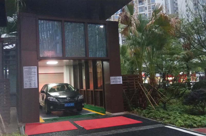 slide elevator automated parking